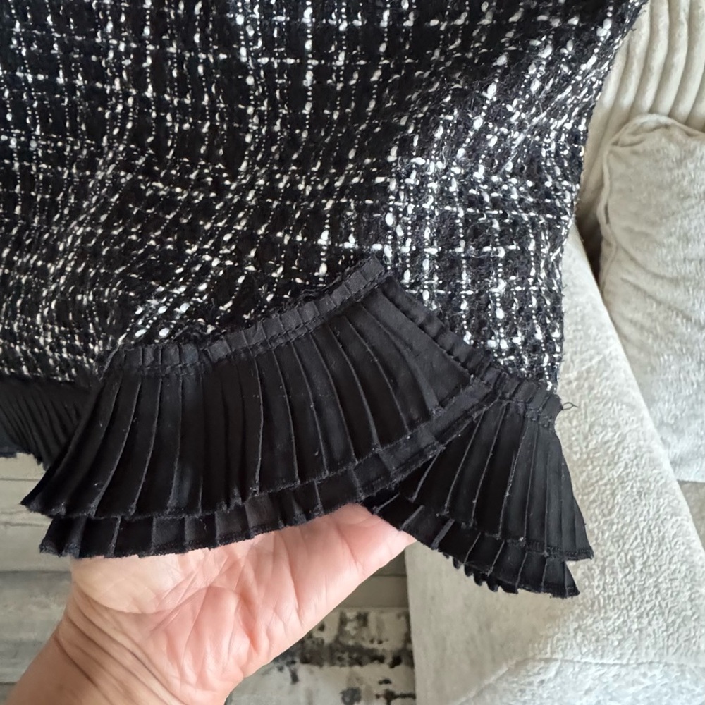White House Black Market Asymmetrical Ruffled Pencil Skirt - Picture 7 of 10